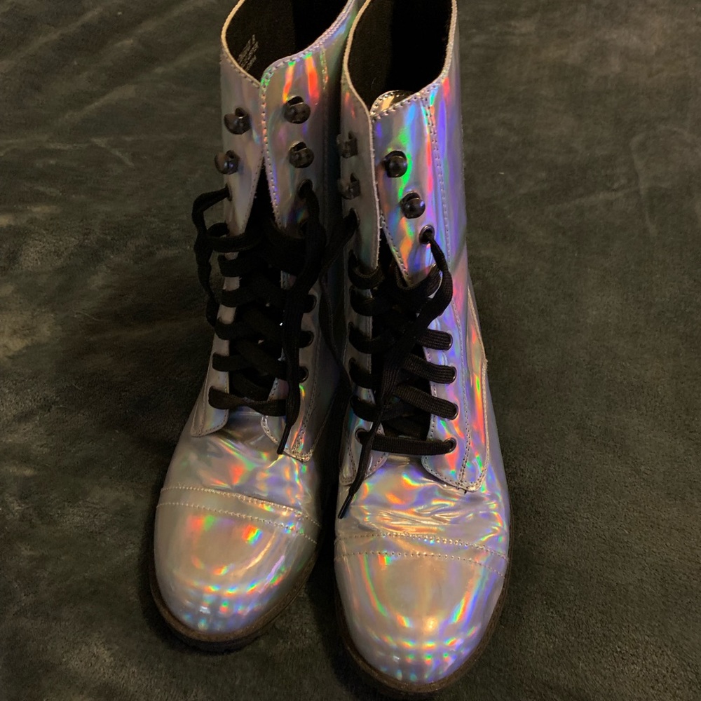 Holographic Combat Boots